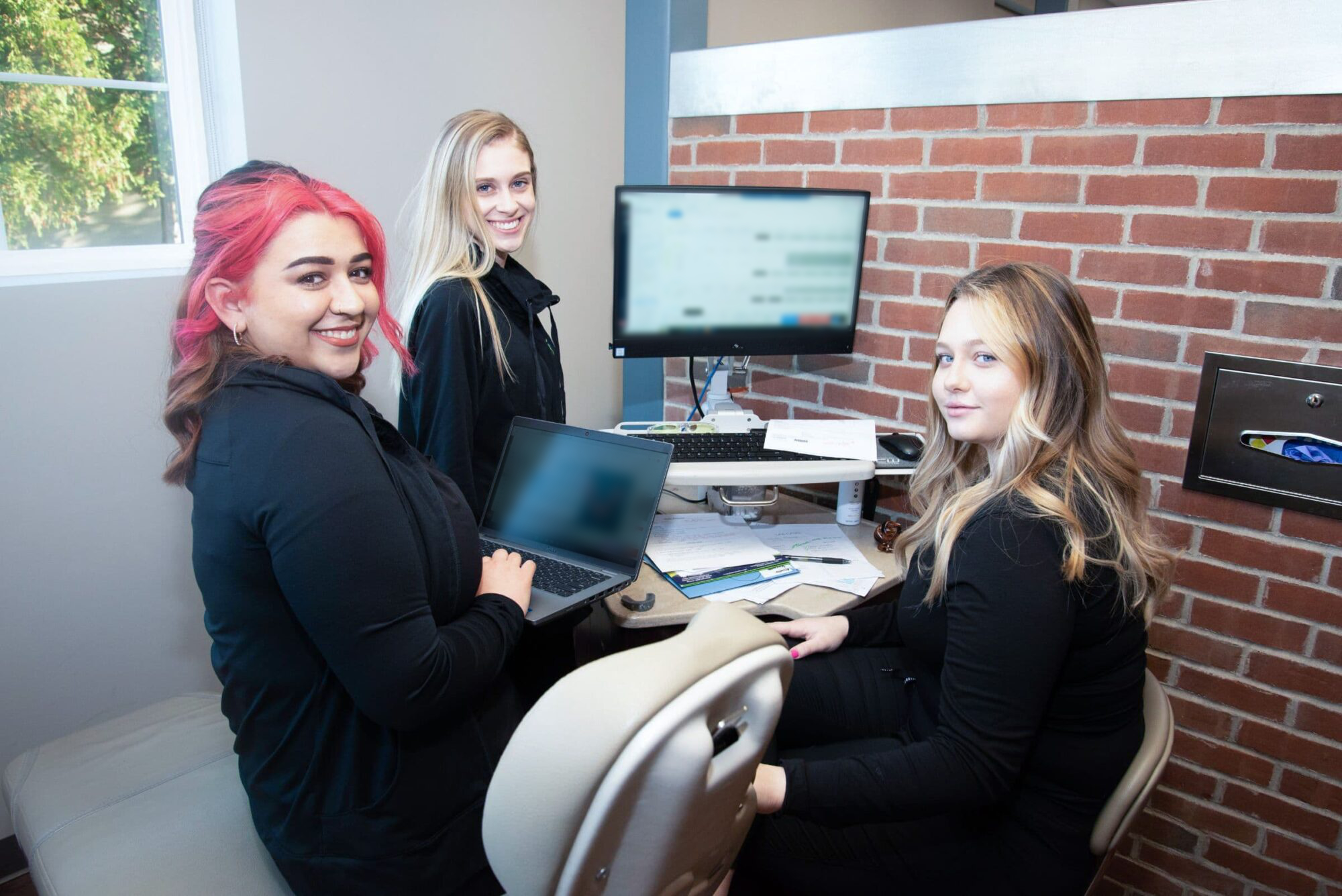 doctor and patient smiling